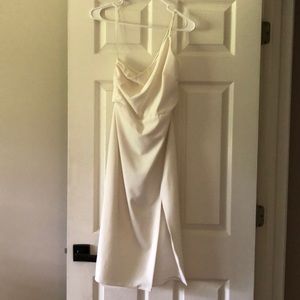 Sleek, classy white dress